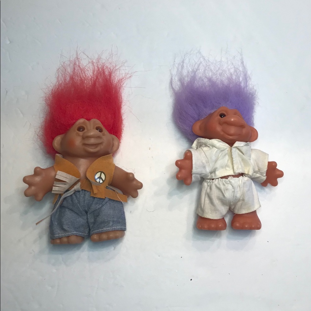 Troll Dolls Vintage 1986 DAM Lot of 2 5in (7)